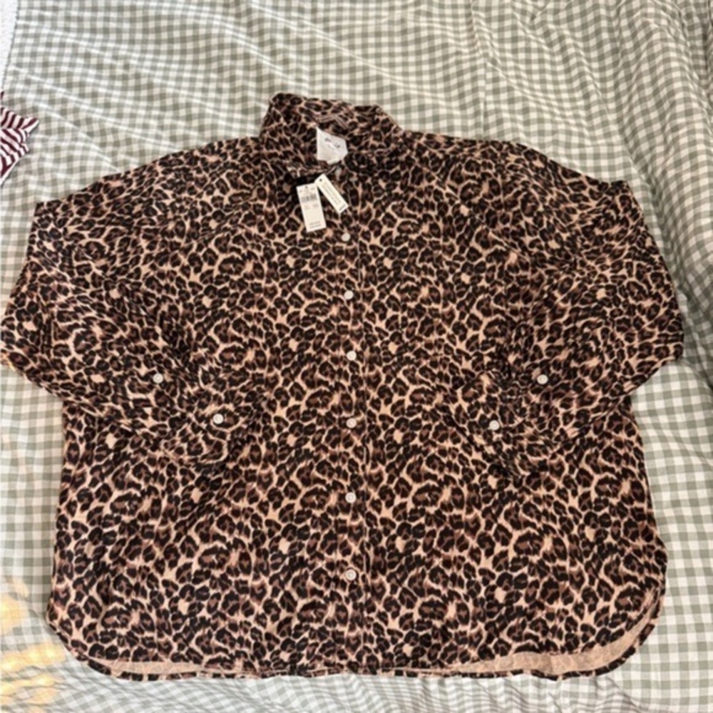 aerie off duty flannel pajama shirt